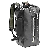 GRAVELTWaterproofRucksack mit Bauchgurt schwarz Volumen 25 Liter oder Max. Zuladung 4 kg