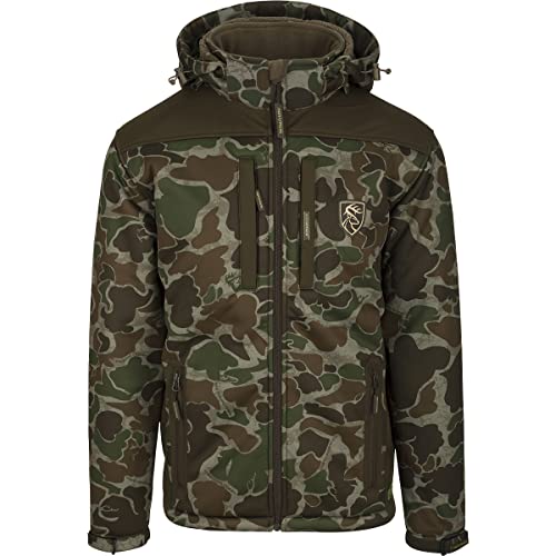 Drake Waterfowl Non Typical Standstill Windproof Jacket Old School Green - XL