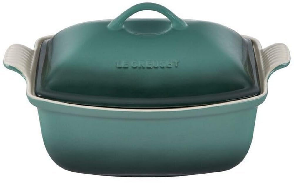 Amazon.com: Le Creuset Heritage Stoneware Deep Baker with Lid, 4.5