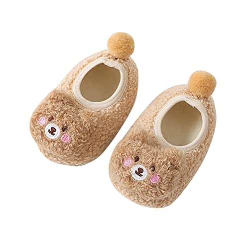 Winter Children Toddler Shoes for Boys and Girls Floor Shoes Flat Bottom Non Slip Slip On Plush Warm and 10c Boys Shoes