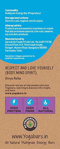 Image of Yogabar Multigrain Energy Bar Variety Pack, 10 Bar, Healthy Diet with Fruits, Nuts, Oats and Millets, Gluten Free, Crunchy Granola Bars, Packed with Chia and Sunflower Seeds (10 Bar) (Pack of 3)