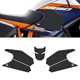 DRB GRAPHIX Motorcycle Tank Grip Pads Compatible with KTM 1390 Super Adventure ADV R S (2026~) Tank & Knee Grip Protector Pads, Powerful Adhesive, Enhanced Grip Control, Model-Specific Fit