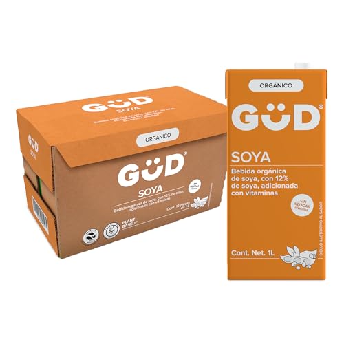 La mejor comparación de Azúcar y leche del mes. 45 GÜD Alimento Líquido de Soya sin Azúcar Ultrapasteurizado, 12 L