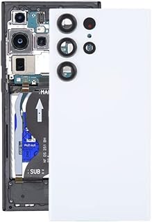 High-Tech Place - Carcasa trasera para Samsung Galaxy S23 Ultra SM-S918 (con tapa de lente de cámara), color rosa