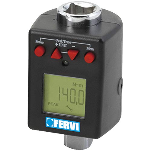 Fervi 268 Chiave Dinamometrica Digitale, 1/2, negro