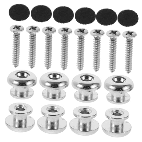 ERINGOGO 30Pcs Guitar Strap Buttons with Screws and Felt Pads Strap Locks for Electric Acoustic Guitars Ukuleles Ergonomic Design for Enhanced Comfort and Durability