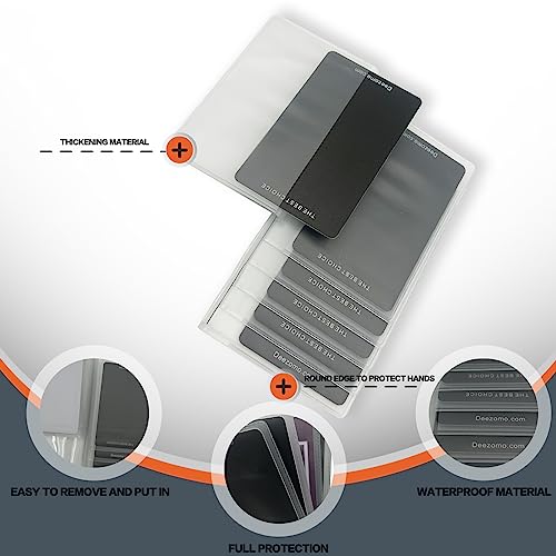 Set of 2 Plastic Wallet Insert for Credit Card, Men Wallets Trifold Vinyl Credit Card Sleeves Holder (Checkbook 6 Page)4