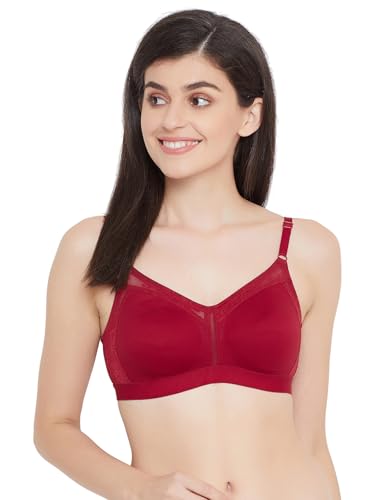 Soutien-gorge demi-coque non rembourré marron châtaignier en coton élasthanne