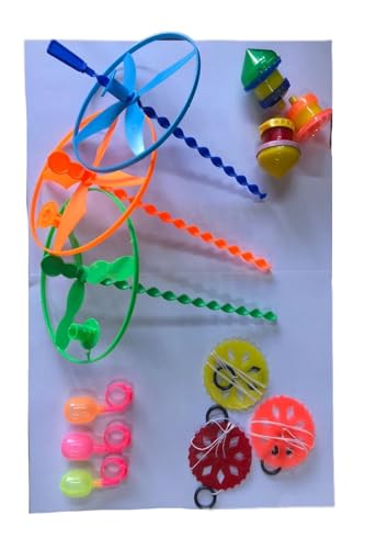 hyd 3'Er Adet Ufo Fırıldak Plastik Topaç Ufo Fırfır Su Yüzüğü Nostaljik Eğitici Oyuncaklar