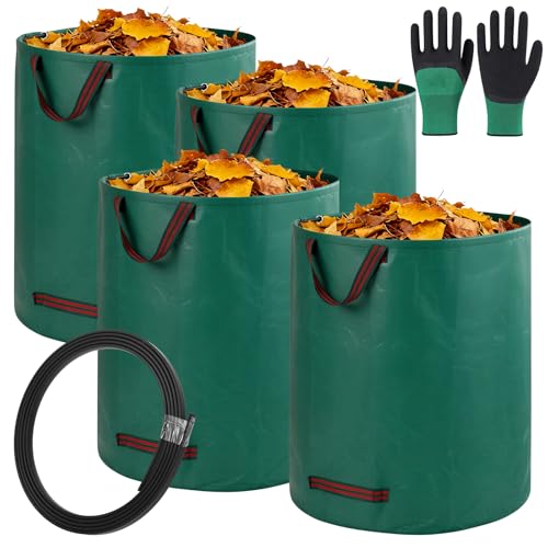 4-Pack Reusable Yard Waste Bags - 72 Gallon Upright Lawn