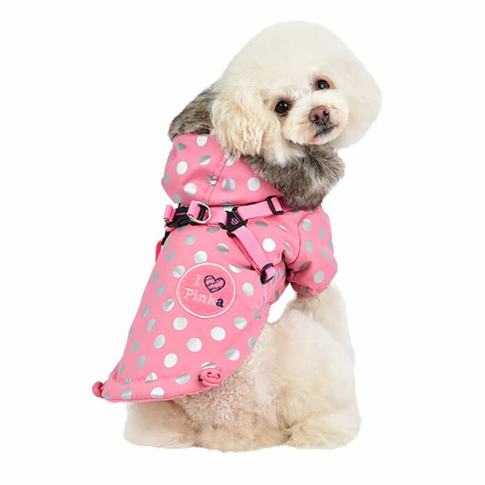 Amazon | ピンク S 犬用 胴輪 ザナドゥハーネスフードジャンパー