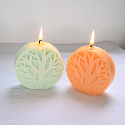 Molde Silicone Vela Sabonete Árvore da Vida 8cm x 7,5cm