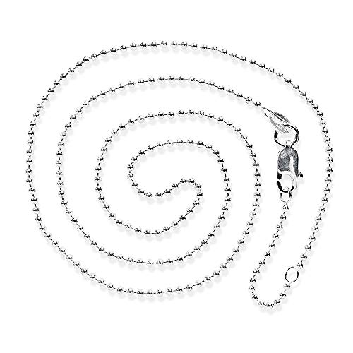 Heartbreaker Damen-Collier Ketten Kugelkette 925 Silber,rhodiniert, 45 cm Zwischenöse bei 42 cm, 1,5 mm stark Cover