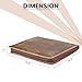 LEATHER VILLAGE Leather Portfolio Organizer - Professional Business Padfolio for Men & Women - Stylish Document Card Holder, Folio for A4/Letter Size Writing Legal Pad, Brown
