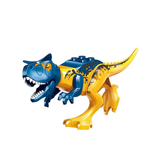 Odowalker Jurassic Dinosaur Toys Assembled Puzzle Small Particle Building Blocks Carnivorous Herbivorous Mini Dinosaur Large Collection 16Pcs Removable Chin Wings And Tail #TOP4