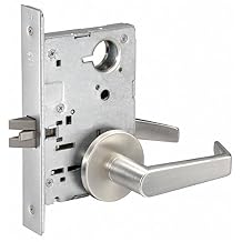 Yale 8801FL RH AUR 626 8800 Mortise Lockset, Grade 1, Rose Only, Passage, RH Field Reversible, 626 Satin Chrome Finish