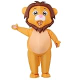 COMIN Inflatable Lion Costume for Adults Blow Up Costume LionInflatable Costume Full Body for Halloween Party 72'