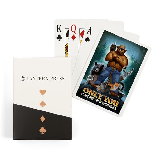 Baraja de poker Smokey Bear, 52 cartas tamaño póker