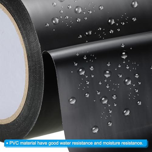 Image of PATIKIL Corrosion Protection Pipe Tape, 108 Ft x 3.1 Inch PVC Insulation Wrap Duct Tape Self Adhesive for Metal Electrical Piping Drain Pipe Electrical Wires HVAC Duct, Black