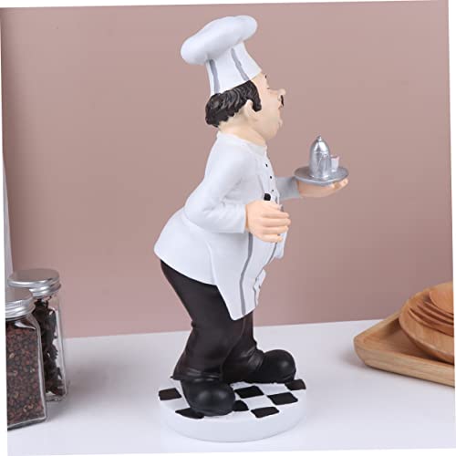 Sculpture de cuisinier stable pour décorer sans risque de chute - 4