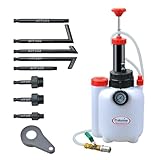 Prokomon 3 Liters Transmission Fluid Pump; Fluid Transfer Pump; Manual Oil Pump; Oil Filling Filler System Tool with 8 Pcs Adapters