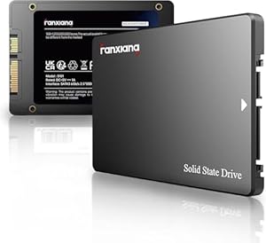 fanxiang S101 480GB SATA III 2,5-Zoll SSD Interne Festplatte, 540MB/s Lesen, 500MB/s Schreiben, SLC-Cache & 3D TLC NAND, für Laptops, Desktop-PCs und Spielkonsolen, Schwarz