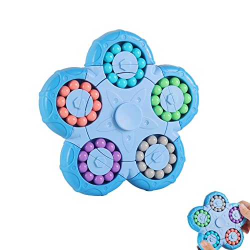 Magic Bean rotierender Würfel, Handspinner Puzzle Spielzeug, Erleichterung Sensorisches Gehirn -Training IQ Games Cube Finger Spielzeug,knobelspiele für Kinder ab 3 Jahren Zu Weihnachten
