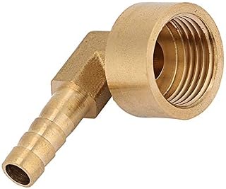 Adaptador para Cocina de Gas Butano, Conector de Rosca de Latón Codo Macho Espiga Manguera de Unión Adaptador g1 / 2 Aire/Agua/Combustible/Aceite/Gases Inertes(#2) (10mm)