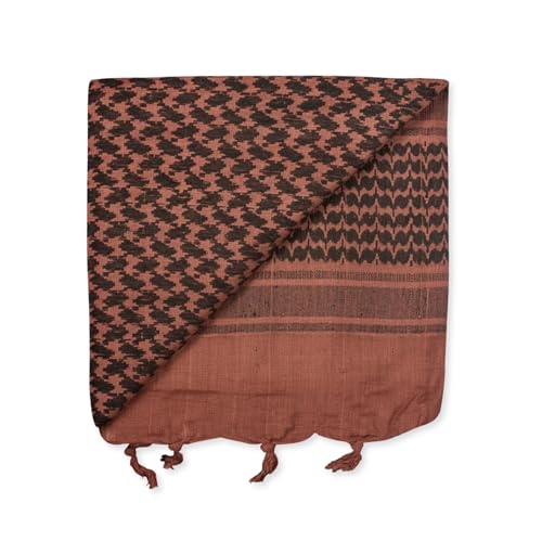 Image of M MCGUIRE GEAR Shemagh Tactical Scarf, Middle Eastern Desert Hood, Bandana, Keffiyeh, Military Style, 100% Cotton, 42 inch x 42 inch