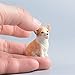 XinTX 5-Pack Hand-Made Painted Corgi Sculpture Figurine, Pet Dog Ornament Decoration, Corgi Collectibles, Pembroke Welsh Corgi Art (Corgi 5-Pack)