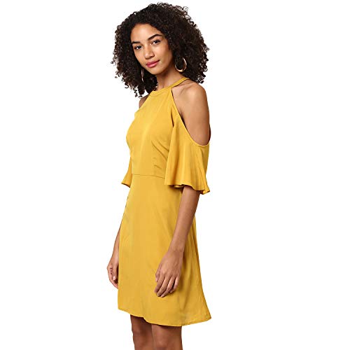 Image of Harpa Women's Polyester Fit and Flare Knee-Length Dress Pack of 1