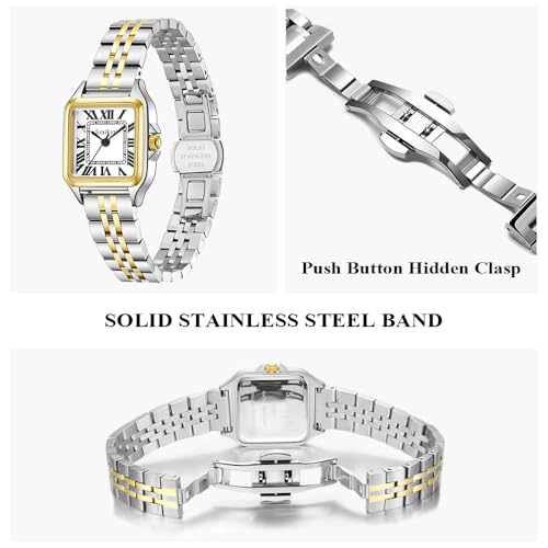 classic square watches for women with roman numerals ladies casual dress watch