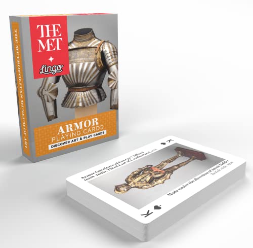 Lingo The Met Collection Of Armour Playing And Educational Cards | 52 Count Deck Of Playing Cards | Art Flashcards With Key Trivia | The Metropolitan Museum Of Art Collection Cards #TOP1