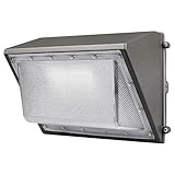 Kadision LED Wall Pack with Dusk-to-Dawn Photocell, 60W Waterproof Outdoor Commercial Lighting Fixture, 200-300W HPS/MH Replacement, 5000K 7200lm 100-277V ETL Listed