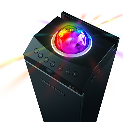 speaker with disco ball on top