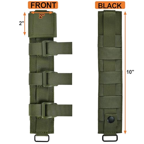 Tactical Molle Tool Holder,Sozothy Molle Hatchet Axe Holder,Knife Sheath Adapter MOLLE Attachment for Tactical Bag and Vest Ranger Green - Thumbnail 2
