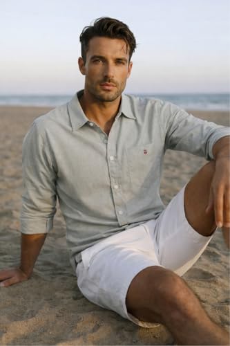 Image of Louis Philippe Men's Cotton Slim Fit Textured Fabric Soft Handfeel Full Sleeve Casual Shirt