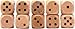 STAHLHAMMERS - 10 Pack Wooden Dice Set - Standard 16mm 6 Sided - Perfect for Board Games and RPGs