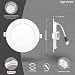 POPP- （Pack x 2 ）downlight led Placa LED redondo.9W,luz calida,chip OSRAM (4000K,...