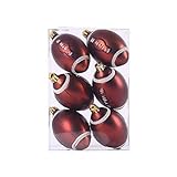 Sdoveb 6Pcs Christmas Tree Decoration Christmas Ball Football Baseball Football Basketball Pendant (D)