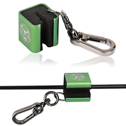 Dovesun Creek Rod Clip Wearable Caña de Pescar Titular Esquinas Redondas Caña de Pescar Clip Mosca Accesorios de Pesca Cuadrado 1PC Verde Cover