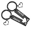 Ausna and Kirito Keychain Black