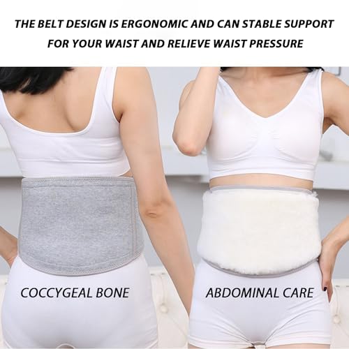 COACOM 1 cintura di supporto lombare grigio chiaro, fascia per la schiena, cintura lombare, supporto lombare traspirante, cintura di supporto per la schiena calda - 6