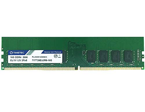 Timetec Hynix IC 16GB DDR4 2666MHz PC4-21300 アンバッファード ECC 1.2V CL19 2Rx8 デュアルランク 288ピン UDIMM サーバーメモリ RAM モジュール アップグレード (16GB)