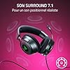 Razer Kraken V4 X - Casque de Jeu Filaire (Drivers Triforce 40mm, Micro cardioïde rétractable, Son Surround 7.1, Chroma RGB, pour PC - Console et téléphones Via USB-C) Noir
