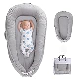 Baby Lounger Cover for Newborn 0-24 Months, Baby Nest Snuggle Me Lounger Cover Soft Breathable Cotton, Newborn Essentials for Baby Boys & Girls Gift, Portable Infant Lounger for Home and Travel