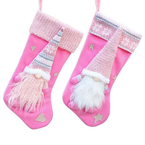 angwang Meia de Natal, meia de Natal, gnomo sueco, decoração de Papai Noel, lareira pendurada, pinge