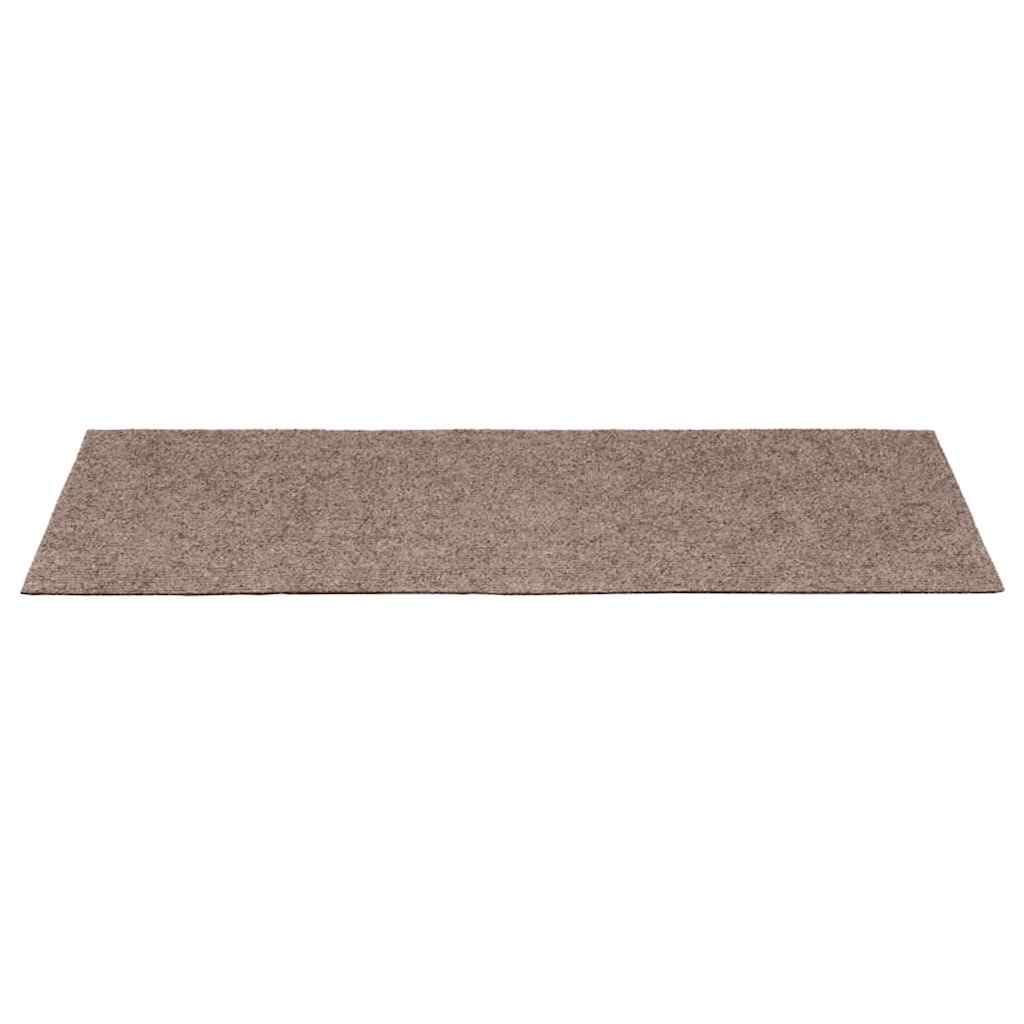 Stufenmatten Selbstklebend 20 Stück 65x21x4 cm Creme Rechteckiger Rand Treppenstufen Matten, Teppich Innen für Treppen, rutschfest Stufenmatten Treppenteppich