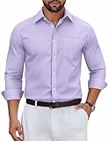 COOFANDY Men's Dress Shirts Wrinkle Free Long Sleeve Button Down Shirt Formal Business Casual Shirts