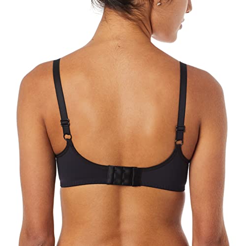 Soutien Reforçado Sem Bojo Em Cetinete, Leluc Lingerie, Feminino, Preto , P/42